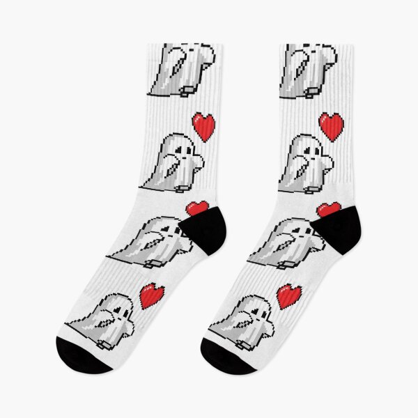 Item preview, ghost heart pixel art designed and sold by Shaimaa-Rajab.