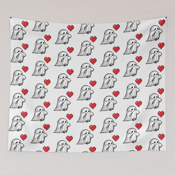 Item preview, ghost heart pixel art designed and sold by Shaimaa-Rajab.