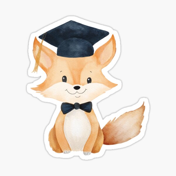 Item preview, Cute Fox Graduation designed and sold by NancyDzines.