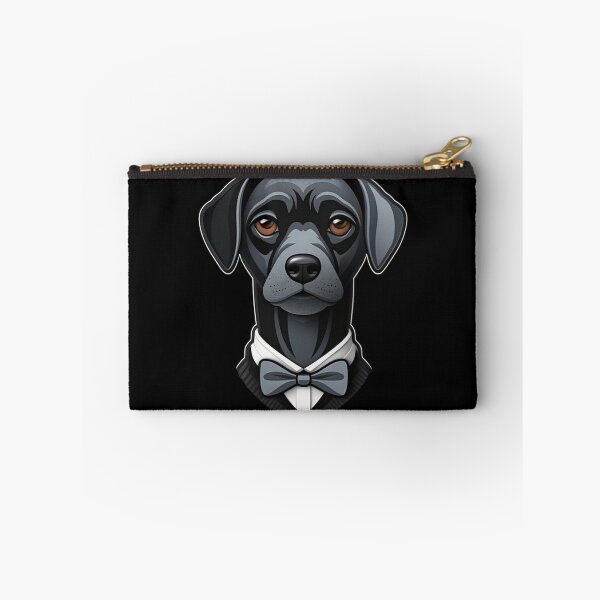 Item preview, "Dapper Pup" - Elegant Dog Portrait with Bow Tie on a Dark Background designed and sold by Juuskus.