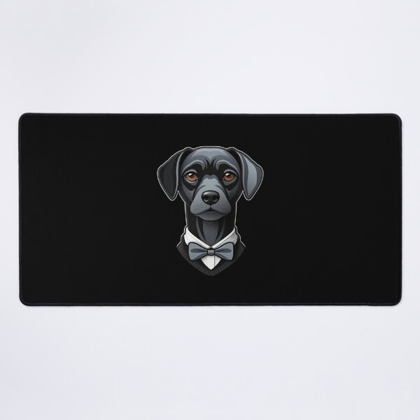 Item preview, "Dapper Pup" - Elegant Dog Portrait with Bow Tie on a Dark Background designed and sold by Juuskus.