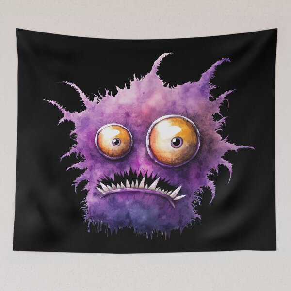 Item preview, Сrazy Purple Monster designed and sold by MoonFoxDesign.