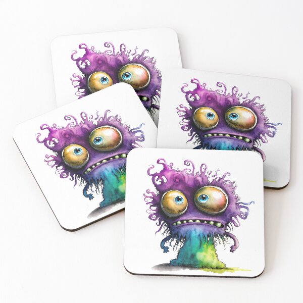 Item preview, Crazy Funny Purple Monster designed and sold by MoonFoxDesign.