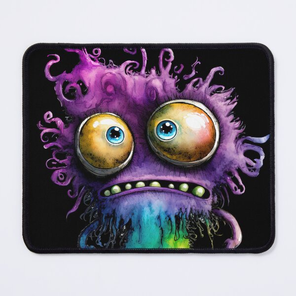 Item preview, Crazy Funny Purple Monster designed and sold by MoonFoxDesign.