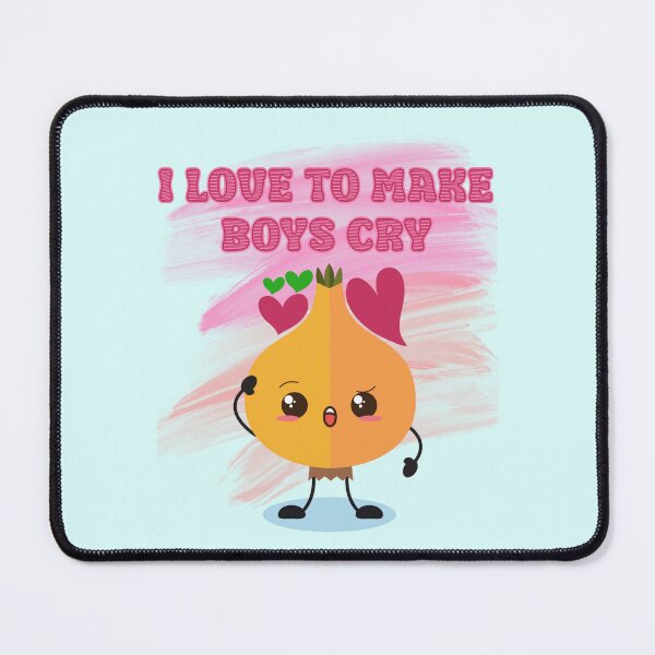 Item preview, I Love To Make Boys Cry with Funny & Cute Kawaii Onion with Hearts designed and sold by JoyOfHopeStore.