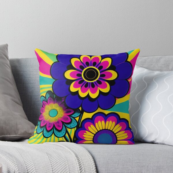 Item preview, 70s Colorful Vibrant Flower Design designed and sold by Dani Rene.