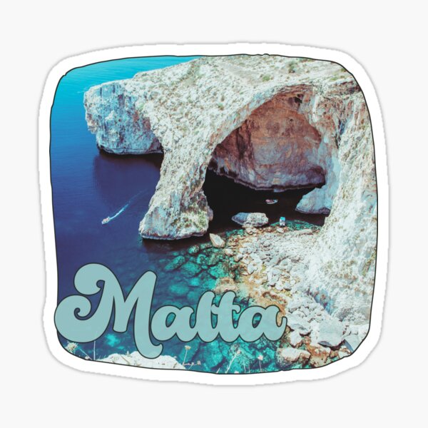 Artikel-Vorschau von Malta-Ozean-Grotte-Weinlese, designt und verkauft von Amon Ferg.
