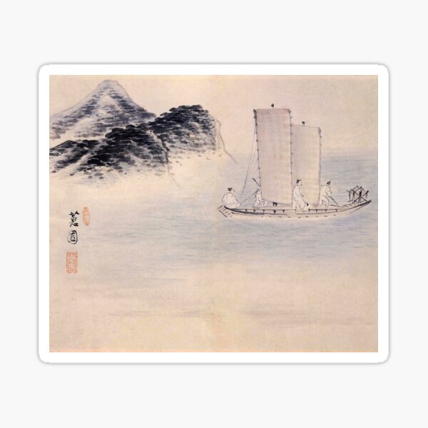 Item preview, Korean Painting Minhwa Cross the River designed and sold by tangerinemars.