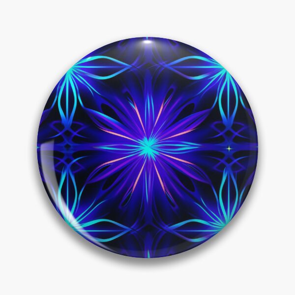 Item preview, Blue / Purple Laser Flowers  designed and sold by LukomiArt.