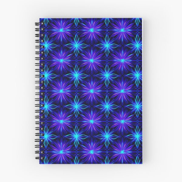 Item preview, Blue / Purple Laser Flowers  designed and sold by LukomiArt.