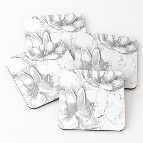 Item preview, Flower Sketch, Magnolia Sketch designed and sold by AnjaLiaDesigns.