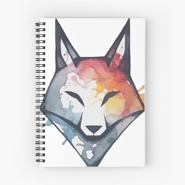 Artikelvorschau, Ein süßes Fuchsgesicht in einem modernen geometrischen Aquarell - Boho-Tiere entworfen und verkauft von GVRDesign.
