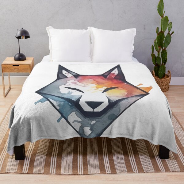 Artikelvorschau, Ein süßes Fuchsgesicht in einem modernen geometrischen Aquarell - Boho-Tiere entworfen und verkauft von GVRDesign.
