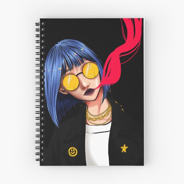 Item preview, girl with red smoke digital art t-shirt designed and sold by akane-world.