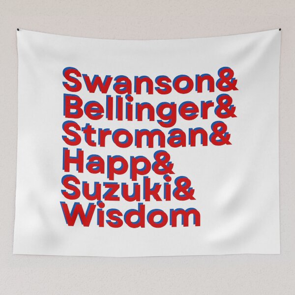 Item preview, Chicago Cubs Ampersand (red and blue layered) designed and sold by tomorrowishere.