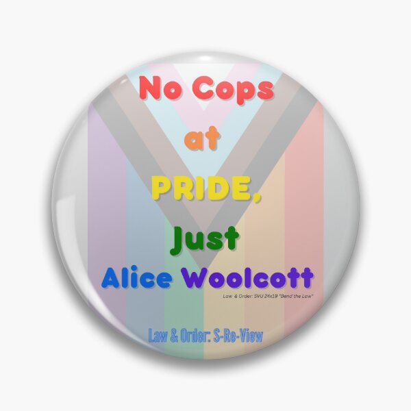 Item preview, No hay policías en Pride, solo Alice Woolcott (BANDERA) designed and sold by OTTees.