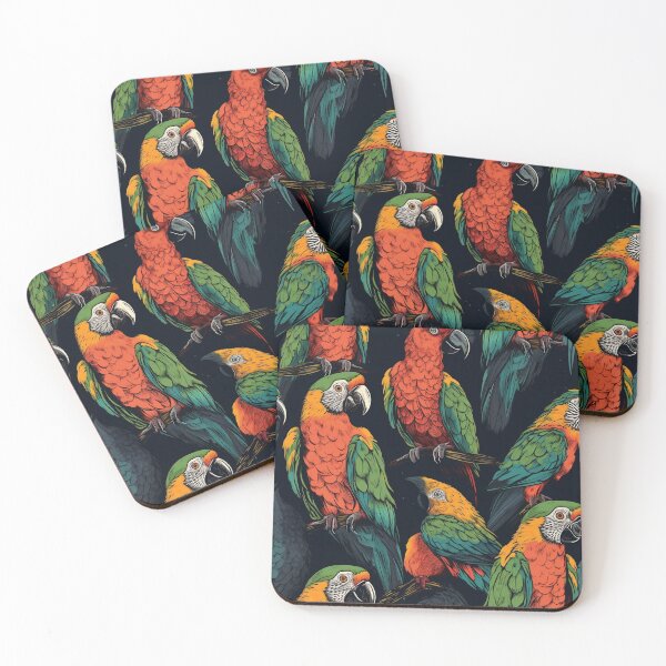 Item preview, Infinite Tiling Parrot Pattern designed and sold by NoJustice73.