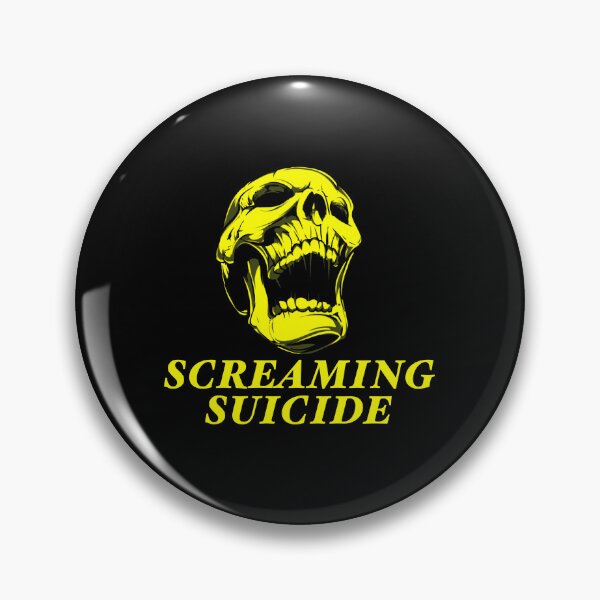 Item preview, Screaming suicide Metallica band yellow skull lyrics designed and sold by SoulTrekking.