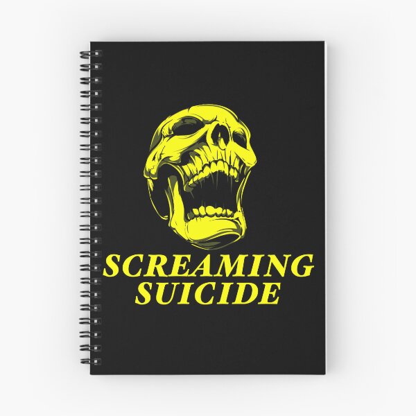 Item preview, Screaming suicide Metallica band yellow skull lyrics designed and sold by SoulTrekking.