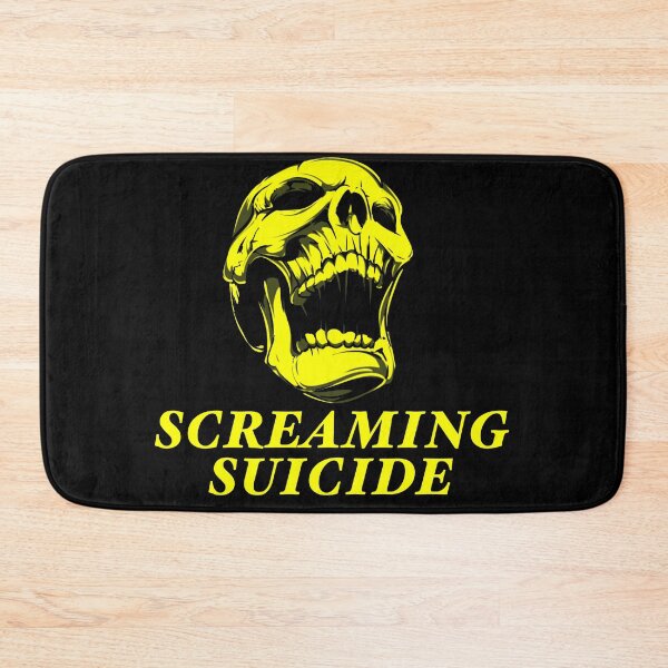 Item preview, Screaming suicide Metallica band yellow skull lyrics designed and sold by SoulTrekking.
