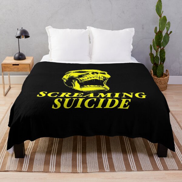 Item preview, Screaming suicide Metallica band yellow skull lyrics designed and sold by SoulTrekking.