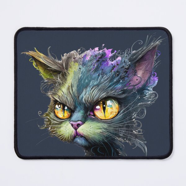 Item preview, Funny Serious Cat, Cartoon Cat designed and sold by MoonFoxDesign.