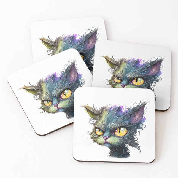 Item preview, Funny Serious Cat, Cartoon Cat   designed and sold by MoonFoxDesign.
