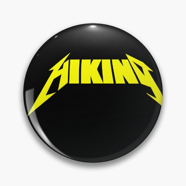 Item preview, Yellow Heavy metal hiking fun lettering  designed and sold by SoulTrekking.