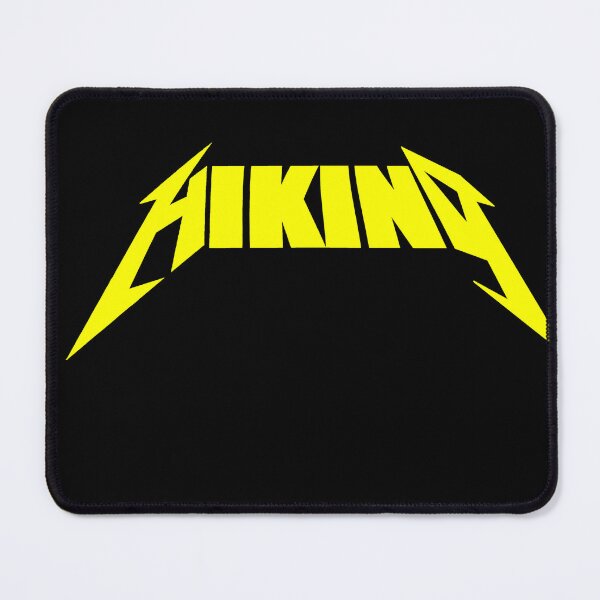Item preview, Yellow Heavy metal hiking fun lettering designed and sold by SoulTrekking.