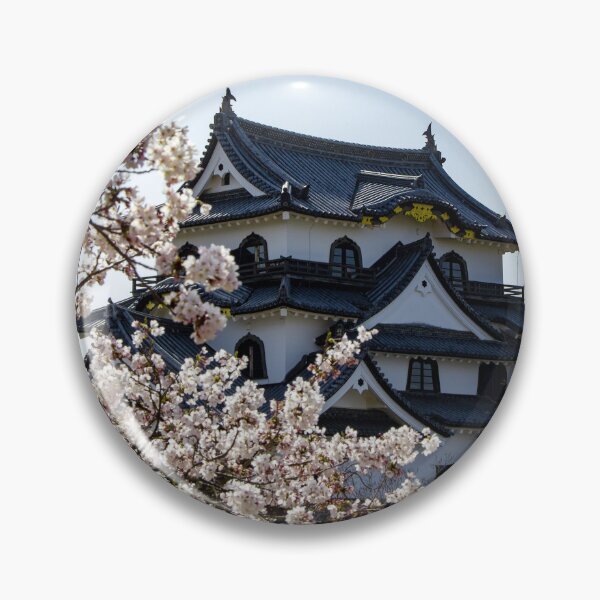 Item preview, Hikone Castle through cherry blossoms designed and sold by Shizenkai.