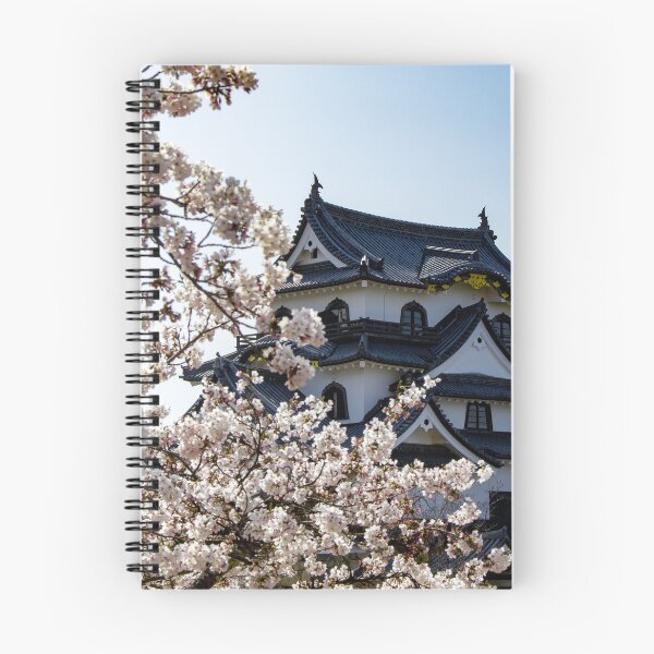 Item preview, Hikone Castle through cherry blossoms designed and sold by Shizenkai.
