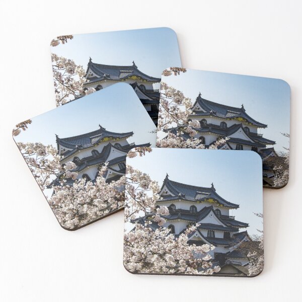 Item preview, Hikone Castle through cherry blossoms designed and sold by Shizenkai.