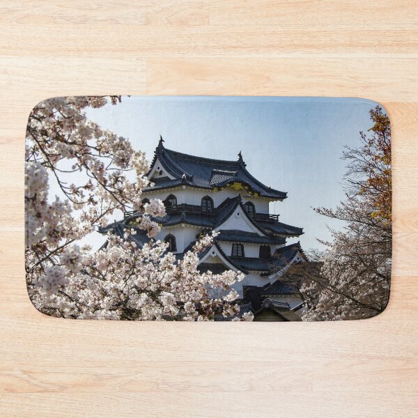 Item preview, Hikone Castle through cherry blossoms designed and sold by Shizenkai.