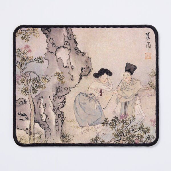 Item preview, Korean Painting Minhwa A Boy Cuts a Flower designed and sold by tangerinemars.