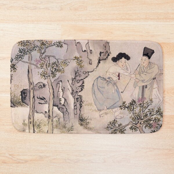 Item preview, Korean Painting Minhwa A Boy Cuts a Flower designed and sold by tangerinemars.