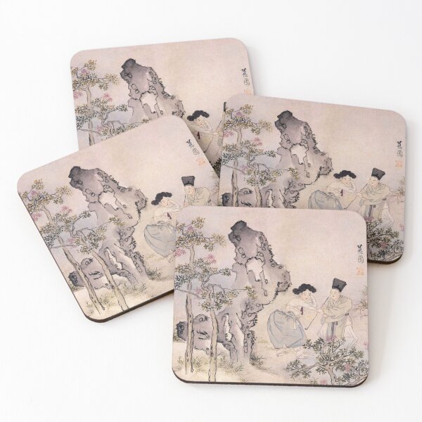 Item preview, Korean Painting Minhwa A Boy Cuts a Flower designed and sold by tangerinemars.