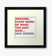 Luke Skywalker Quote Framed Print