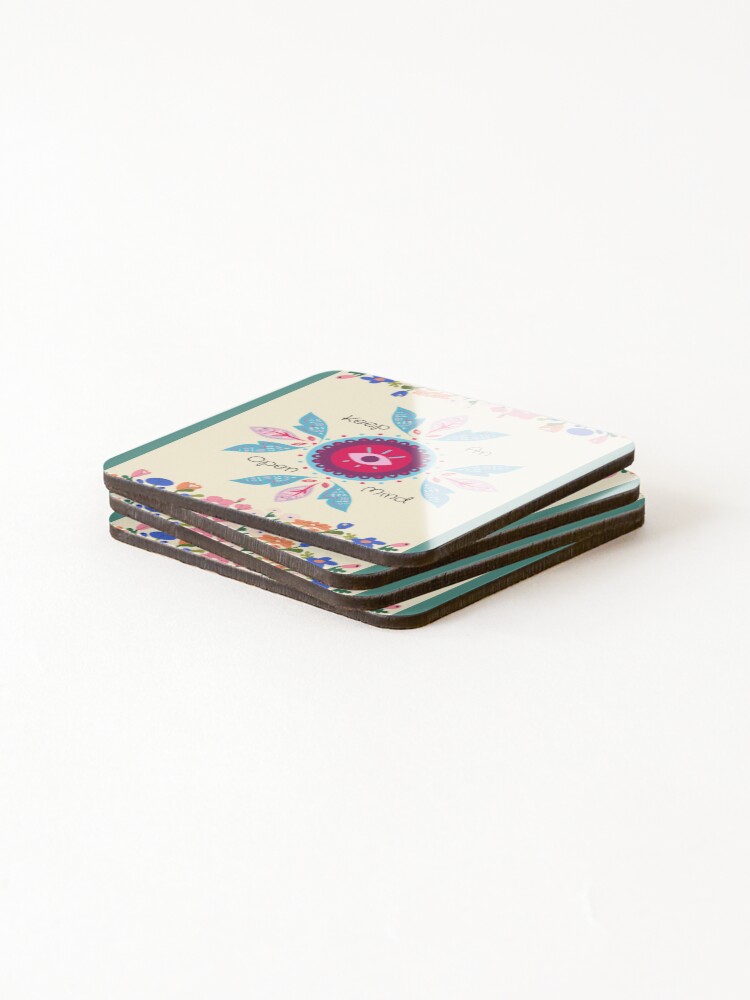 Thumbnail 4 of 5, Coasters (Set of 4), Open Mind designed and sold by Rschwebel.