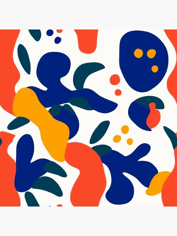 Disover "Matisse Dreamscape" Abstract Pattern Premium Matte Vertical Poster