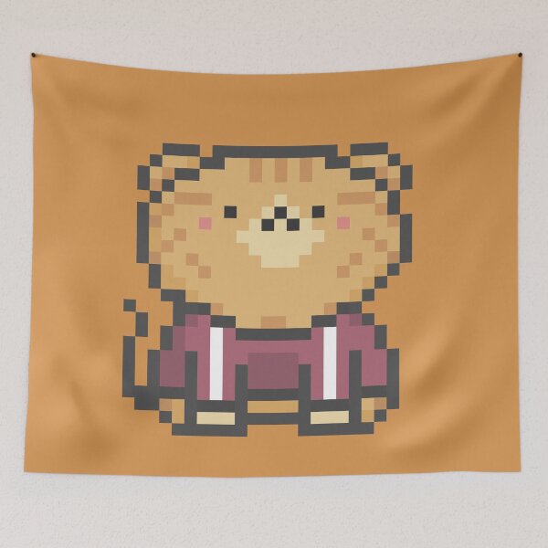 Item preview, Pixel Quiet Scottish Fold Orange Tabby Cat 92 designed and sold by sosorimaru.