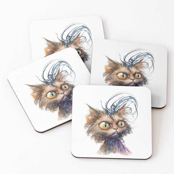 Item preview, Funny Cartoon Cat   designed and sold by MoonFoxDesign.