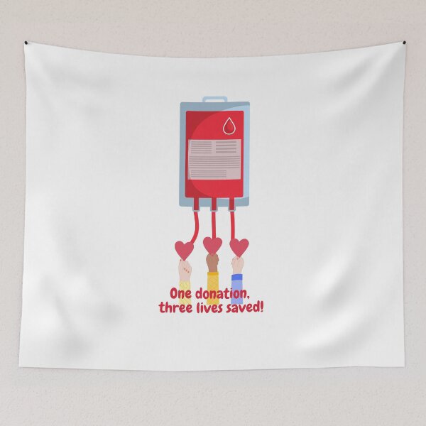 Item preview, One donation, three lives saved designed and sold by perfect2print.
