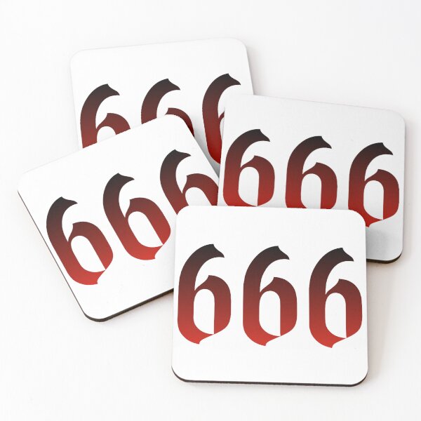 Item preview, 666 angel number black & red designed and sold by Hollie Buckler.