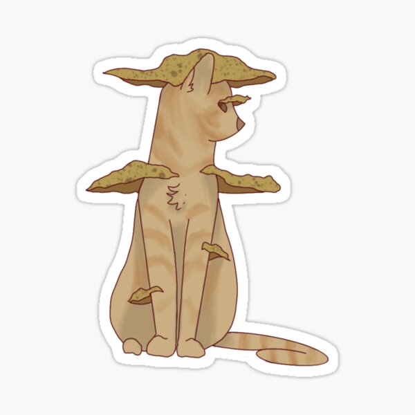 Mushroom Tabby Cat Sticker