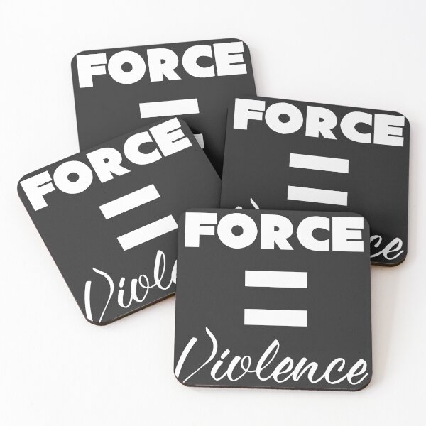 Item preview, Force Equals Violence designed and sold by Jill Kesti.