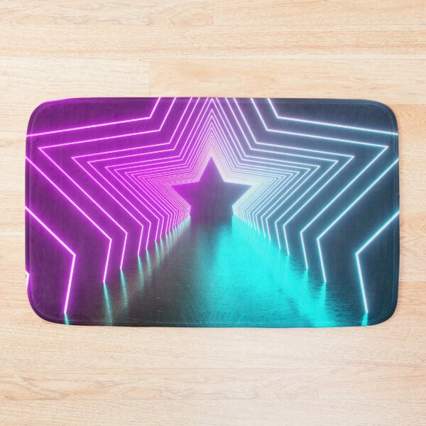 Item preview, Panoramic Neon Stars Styled Pattern designed and sold by Mark Cannon.