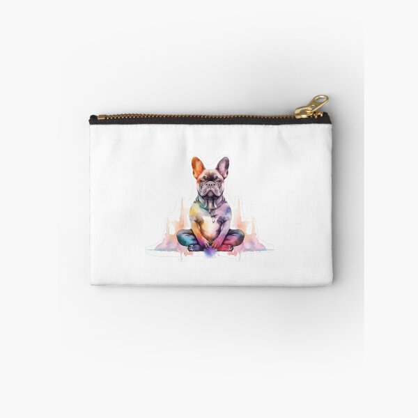 Item preview, Frenchie Mediating water ink style designed and sold by KazzasKorner.