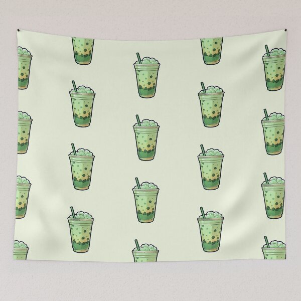 Item preview, Cute Matcha Frappuccino Design for Green Tea Lovers designed and sold by Stickerchef.