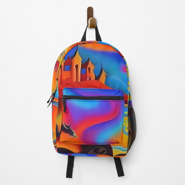 Item preview, Dragon Seaside Village Psychedelic designed and sold by druidwolfart.