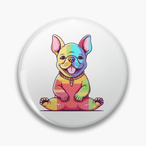 Item preview, Frenchie haciendo yoga y meditando designed and sold by KazzasKorner.